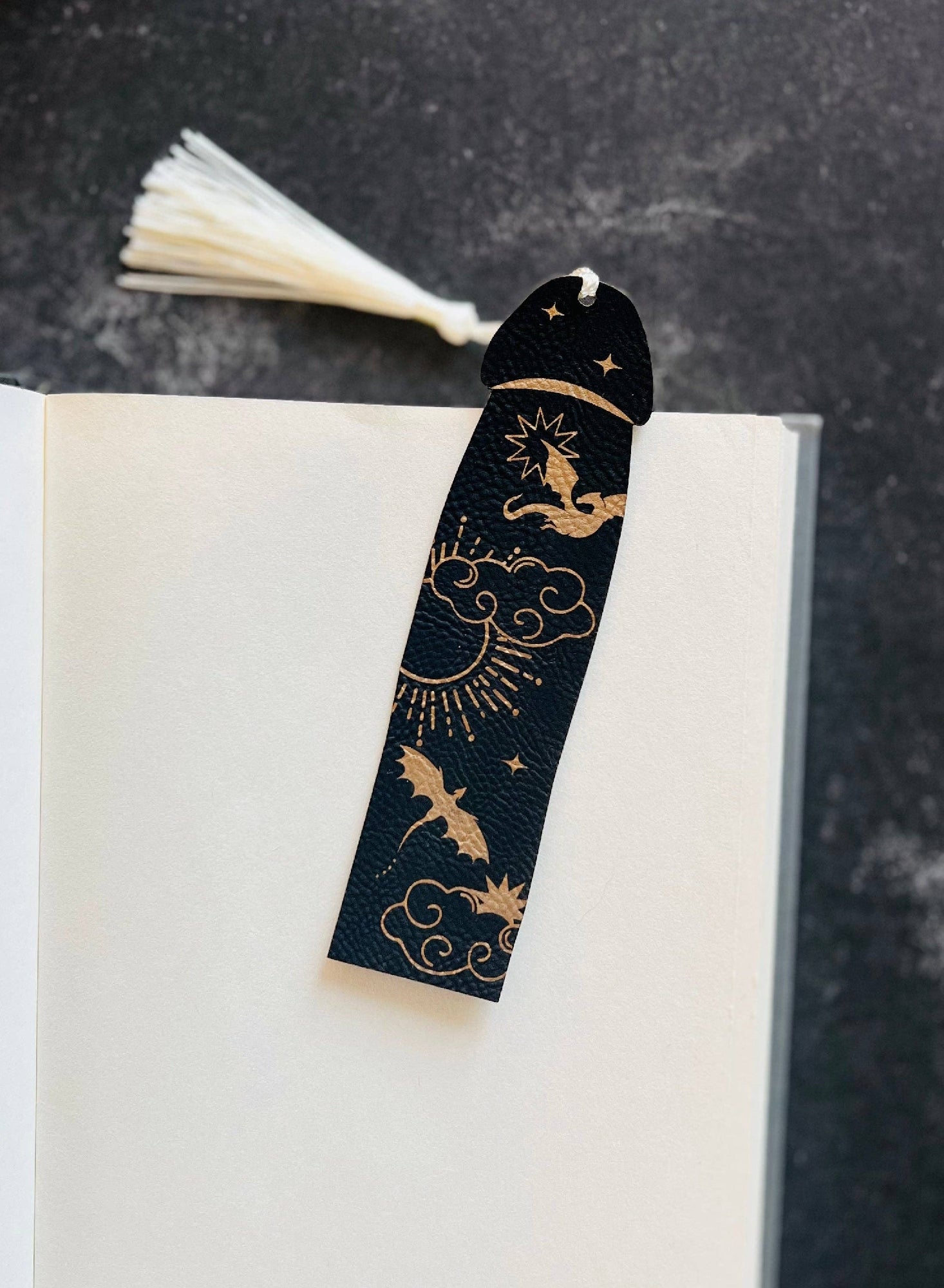 Dragon Rider Cockmark Bookmark: Gold