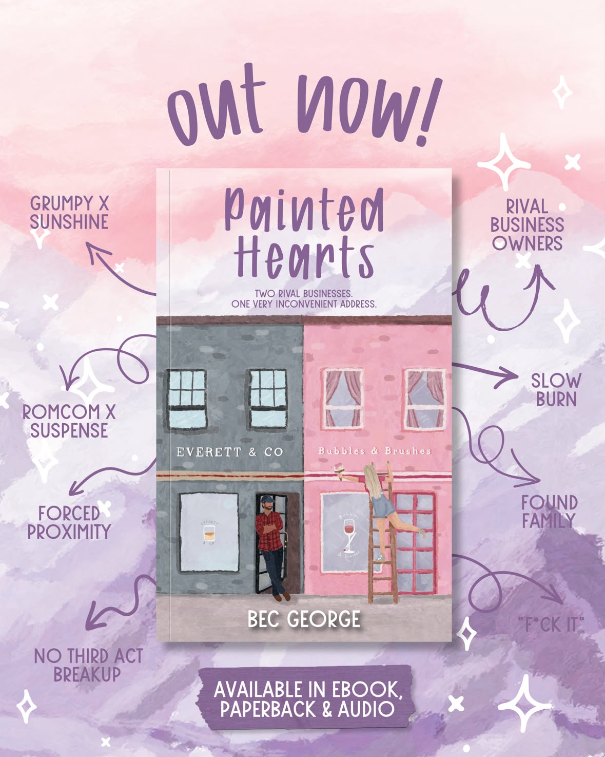 Painted Hearts (Indigo Lake) by Bec George