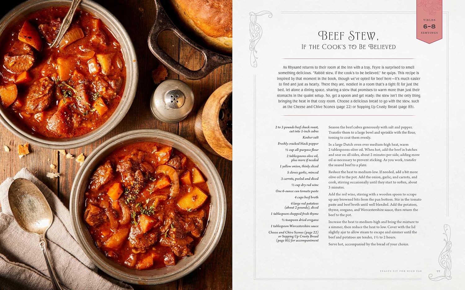 A Feast of Thorns and Roses: The Unofficial Cookbook of A Court of Thorns and Roses - The Forbidden Chapter