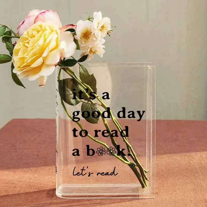 Acrylic Vases [VAS:GOOD DAY TO READ BOOKS]