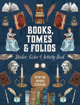 Books, Tomes & Folios Sticker, Color & Activity Book (Sticker Activity Deluxe Editions) by Editors of Chartwell Books