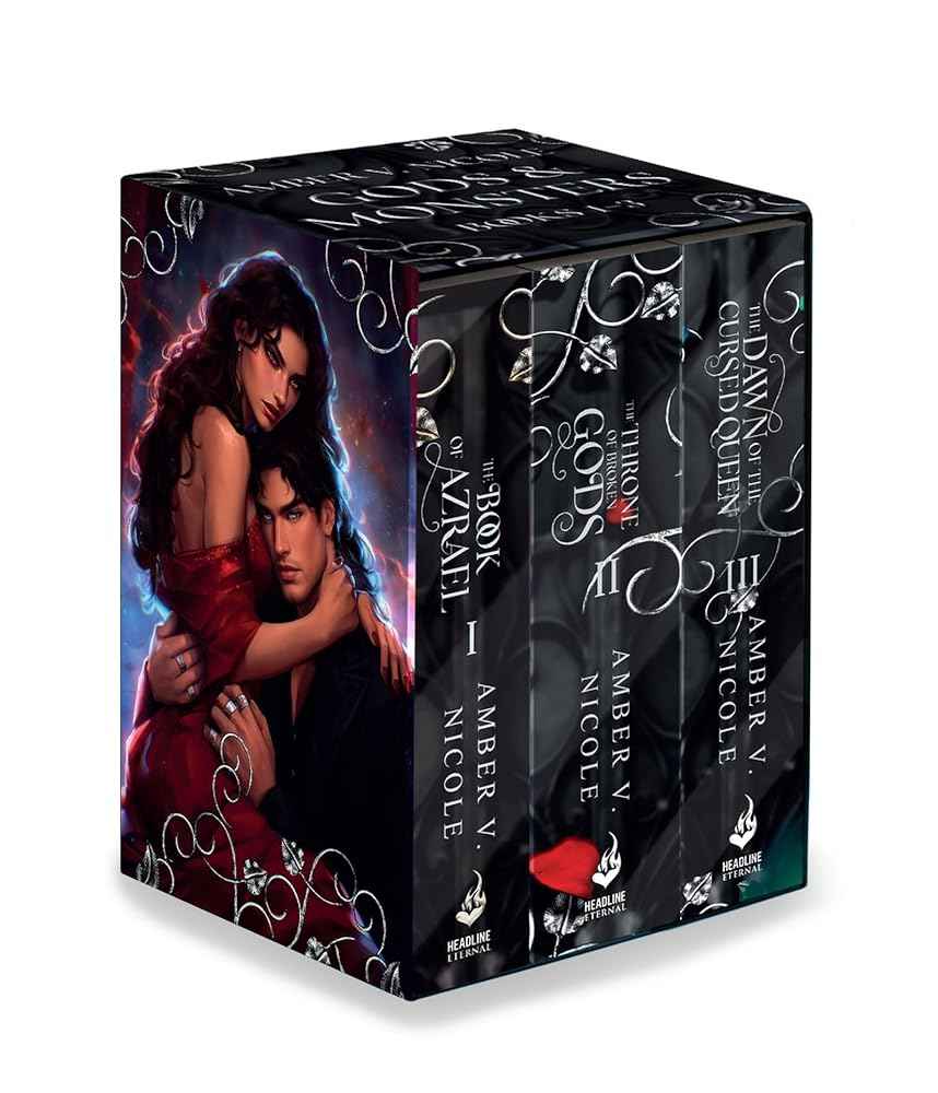 Gods & Monsters Books 1-3 Collection (The Book of Azrael, The Throne of Broken Gods, The Dawn of the Cursed Queen): Discover the incredible dark romantasy sensation in this new box set! by Amber V Nicole