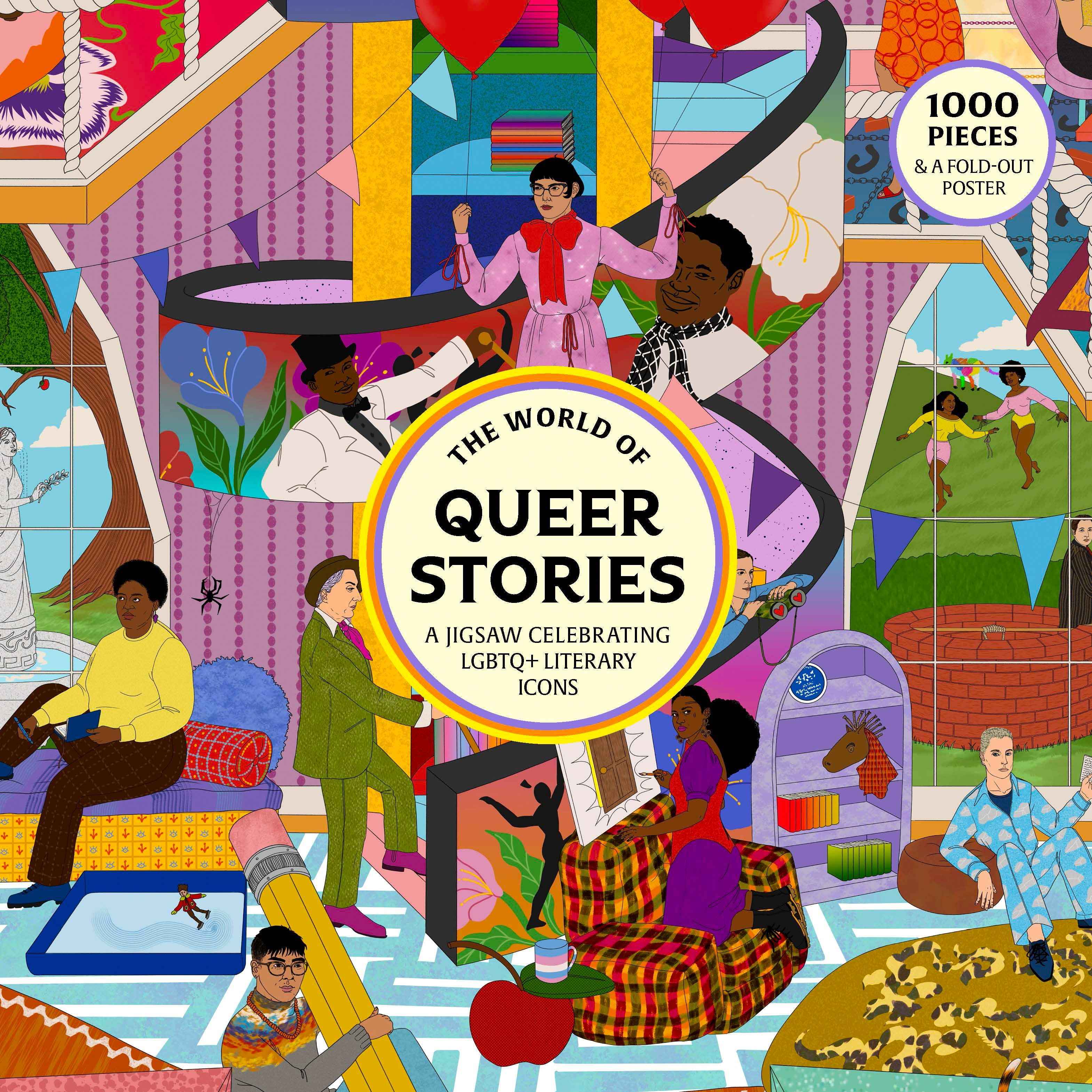The world of queer stories -  A jigsaw celebrating LGBTQ+ literary icons