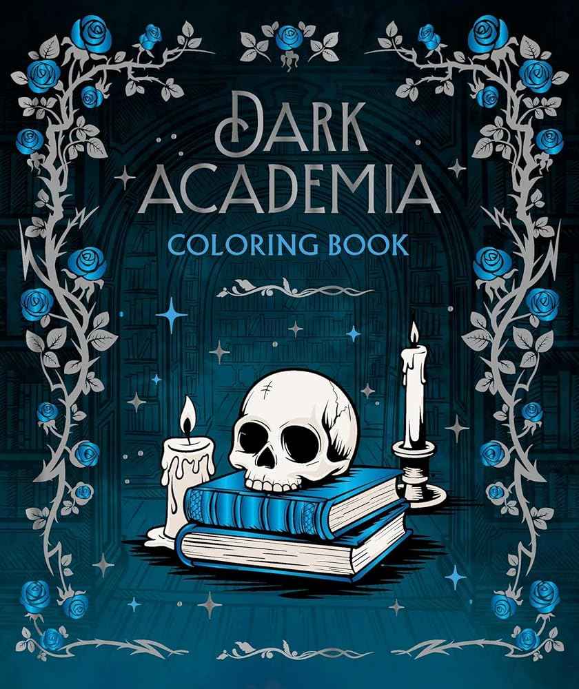 Dark Academia Coloring Book (Rockpool Coloring) by Rockpool Publishing