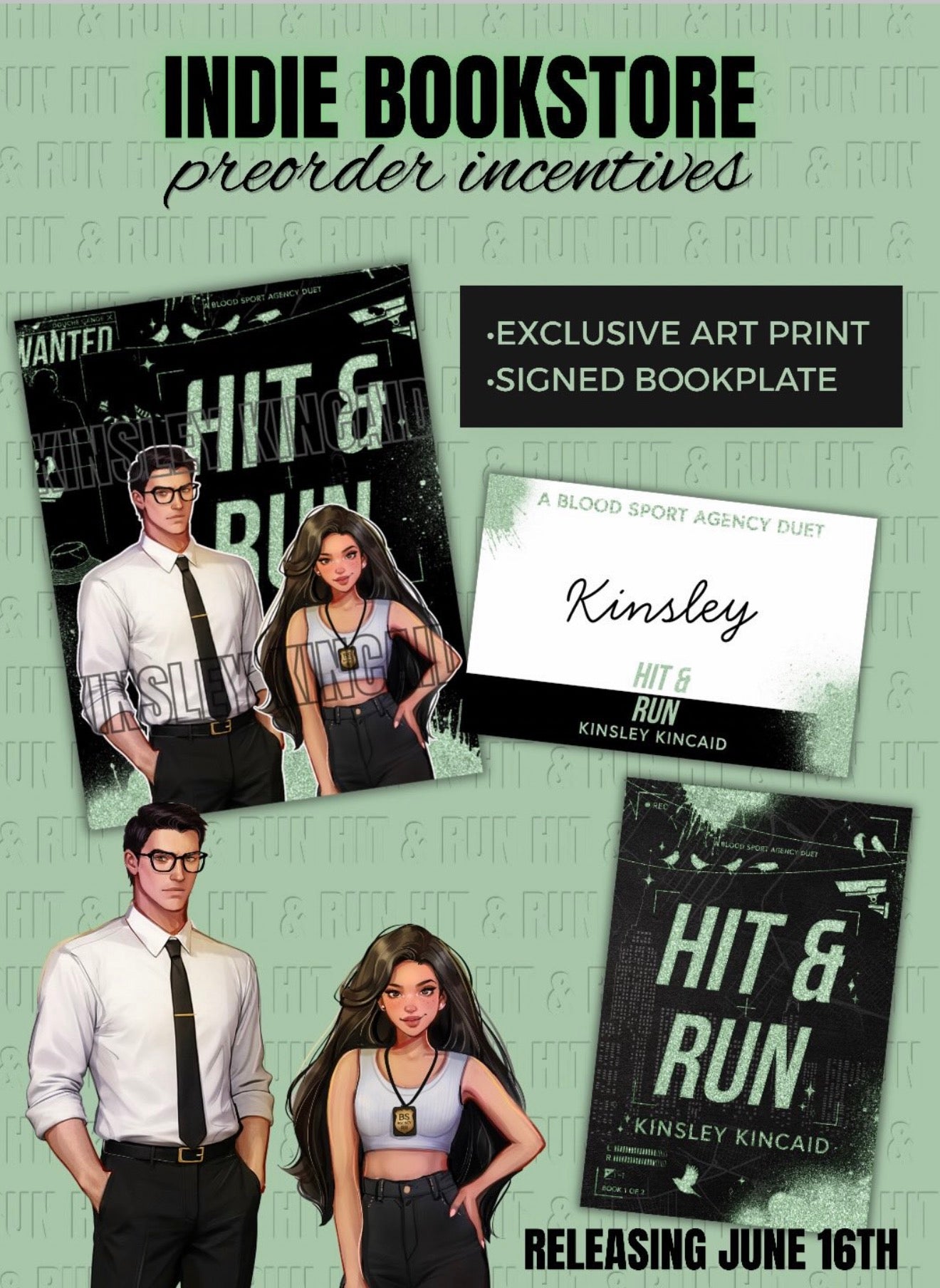 PRE-ORDER Hit & Run - A Blood Sport Agency Duet by Kinsley Kincaid