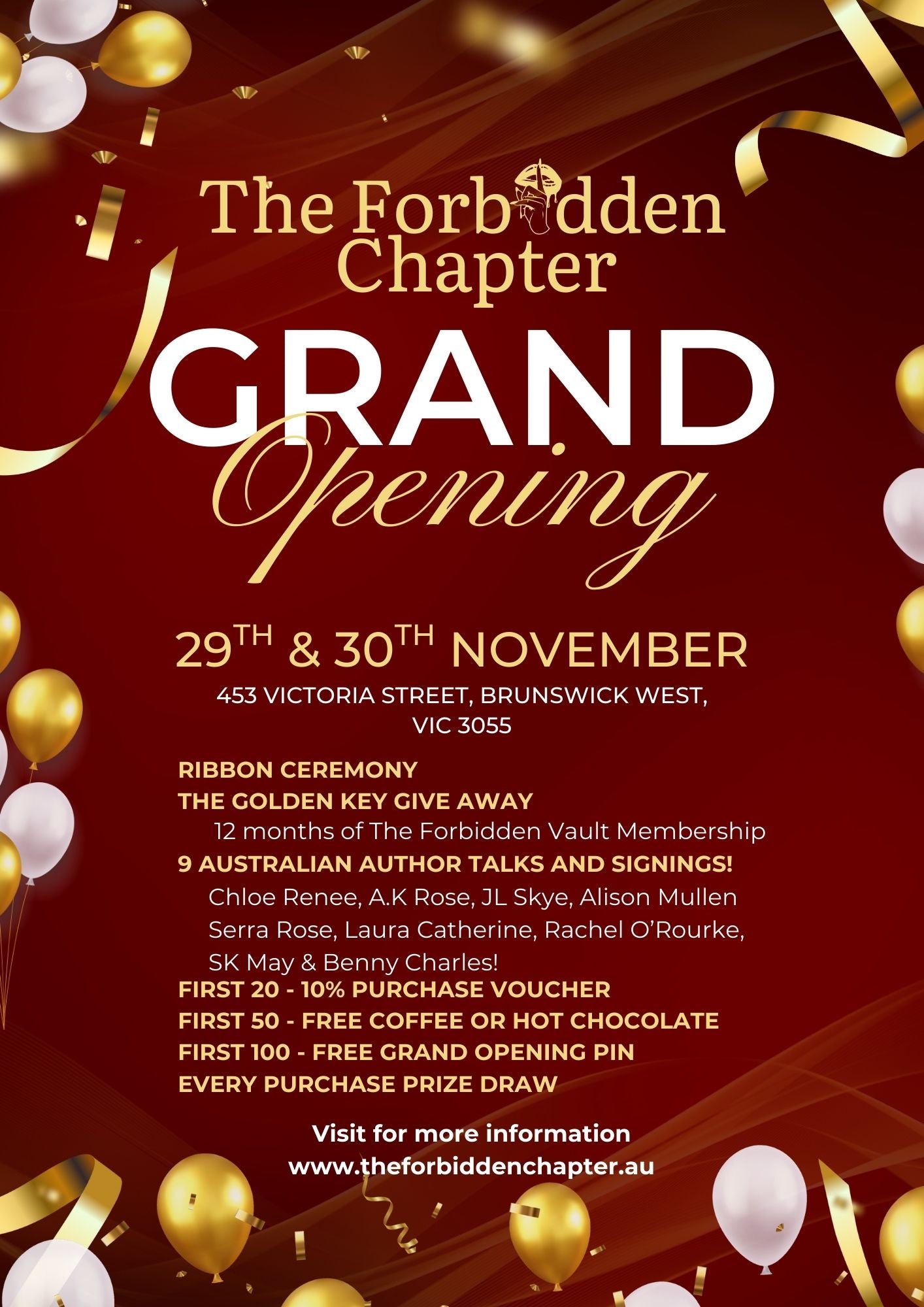 The Forbidden Chapter Grand Opening