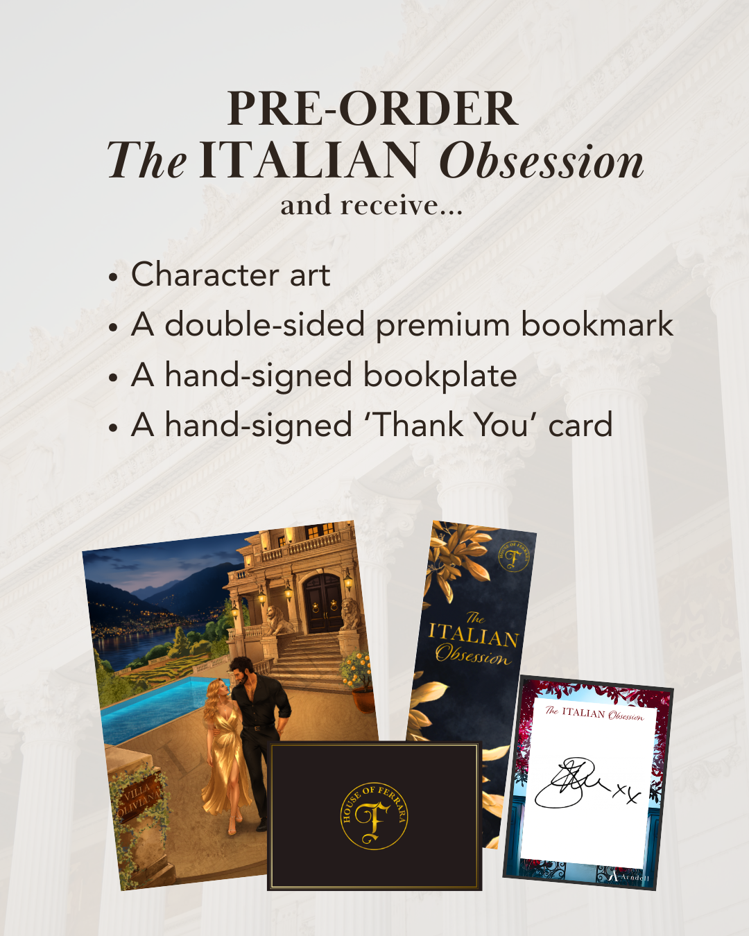 Pre-order The Italian Obsession ANZ Exclusive by T L Swan